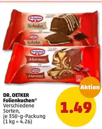 PENNY Dr. oetker Folienkuchen 350g Angebot