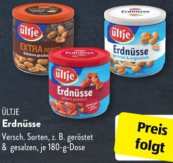 Aldi Süd ÜLTJE Erdnüsse 180 g Dose Angebot