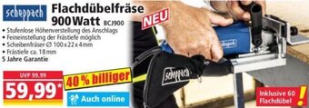 Norma Scheppach Flachdübelfräse 900 Watt Angebot