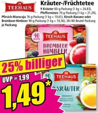 Norma TEEHAUS Kräuter/Früchtetee Angebot