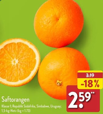 Aldi Nord Saftorangen 1,5 kg Netz Angebot