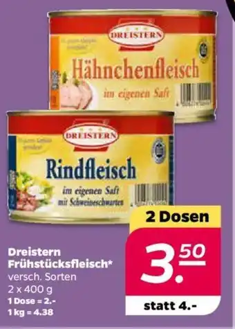 NETTO Dreistern Frühstücksfleisch 2x400g Angebot