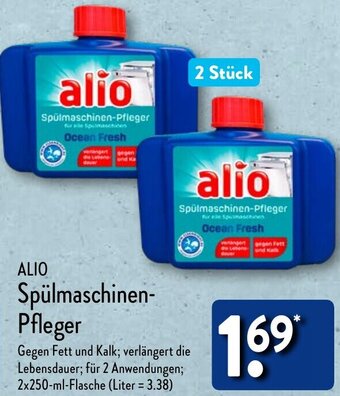 Aldi Nord ALIO Spülmaschinen-Pfleger 2x250 ml Flasche Angebot