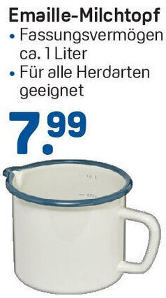 Rossmann Emaille-Milchtopf Angebot