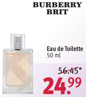 Rossmann BURBERRY BRIT Eau de Toilette 50 ml Angebot