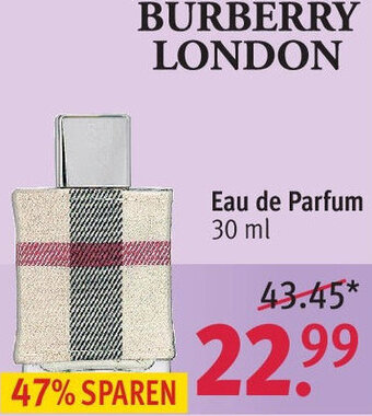 BURBERRY LONDON Eau de Parfum 30 ml Angebot bei Rossmann