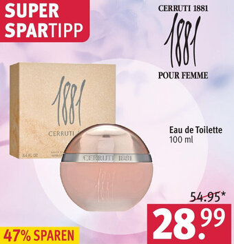 Rossmann CERRUTI 1881 POUR FEMME Eau de Toilette 100 ml Angebot