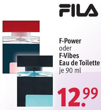 Rossmann FILA F-Power oder F-Vibes Eau de Toilette 90 ml Angebot