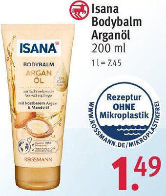 Rossmann Isana Bodybalm Arganöl 200 ml Angebot