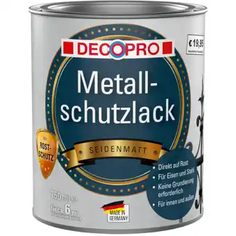 Sonderpreis Baumarkt Decopro metallschutzlack 750 ml anthrazit glänzend Angebot