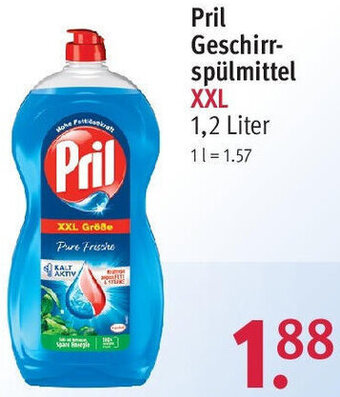 Rossmann Pril Geschirrspülmittel XXL 1,2 Liter Angebot