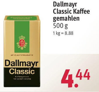 Rossmann Dallmayr Classic Kaffee gemahlen 500 g Angebot