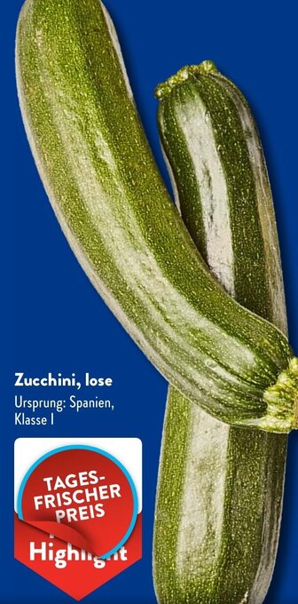 Aldi Süd Zucchini, lose Angebot