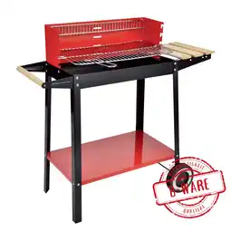 Sonderpreis Baumarkt Grillwagen aus metall rot-schwarz mit 24,2 x 49,5 cm grillfläche Angebot