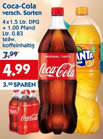 Hol'ab Getränkemarkt Coca-Cola 4x1.5 Ltr. Angebot