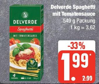 Marktkauf Delverde Spaghetti mit Tomatensauce 549 g Packung Angebot