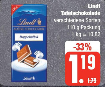 Marktkauf Lindt Tafelschokolade 110 g Packung Angebot