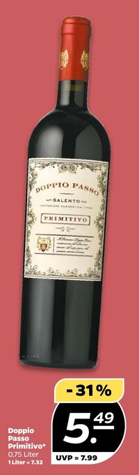 NETTO Doppio Passo Primitivo 0,75 Liter Angebot