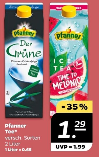 NETTO Pfanner Tee 2 Liter Angebot