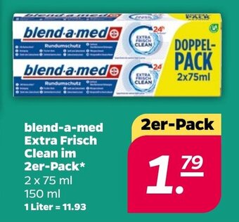 NETTO blend-a-med Extra Frisch Clean im 2er-Pack 2 x 75 ml Angebot