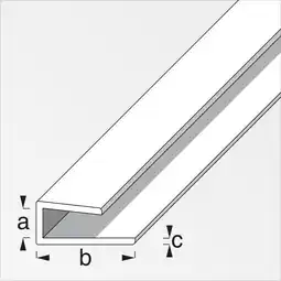 Sonderpreis Baumarkt Einfassprofil pvc weiss 4 x 15 x 1 mm 1 m Angebot