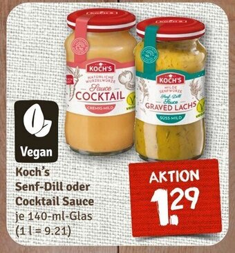 nahkauf Koch's Senf-Dill oder Cocktail Sauce je 140-ml Angebot