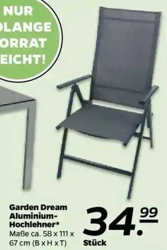 NETTO Garden Dream Aluminium Hochlehner Angebot