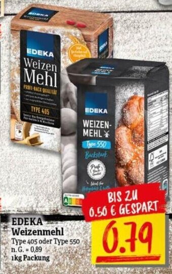 NP Discount EDEKA Weizenmehl Type 405 oder Type 550 1kg Angebot