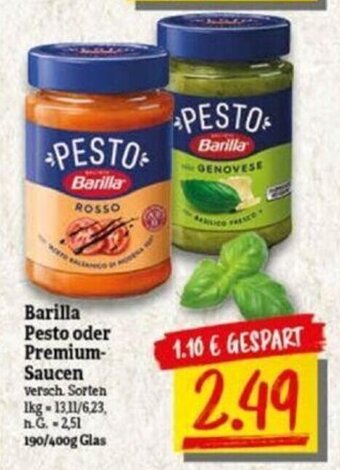 NP Discount Barilla Pesto oder Premium-Saucen 190/400g Angebot