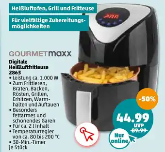 PENNY Digitale Heibluftfritteuse 2863 1000w Angebot