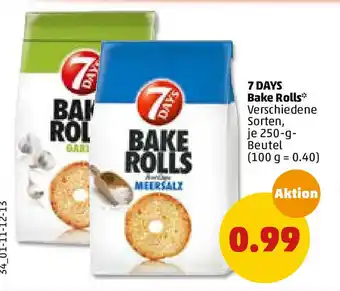 PENNY 7 Days Bake Rolls 250g Angebot