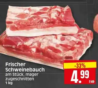 Edeka Herkules Frischer Schweinebauch 1kg Angebot