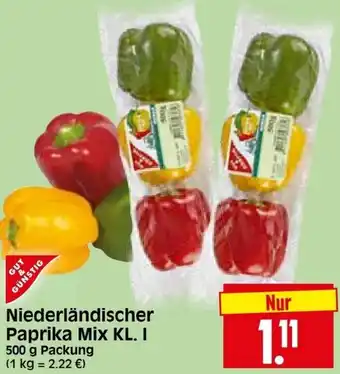 Edeka Herkules Gut & Günstig Niederländischer Paprika Mix 500g Angebot