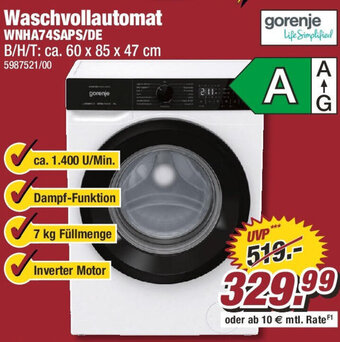 Poco Gorenje Waschvollautomat WNHA74SAPS/DE Angebot