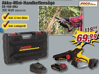 Poco POCO line Akku-Mini Handkettensäge CS-150-20Li Angebot