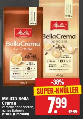 Edeka Herkules Melitta Bella Crema 1000 g Angebot