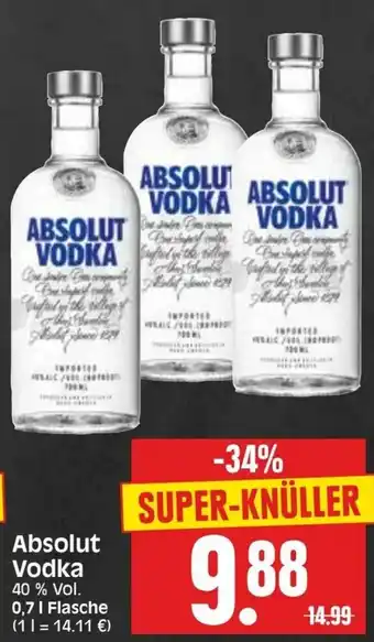 Edeka Herkules Absolut Vodka 0,7L Angebot