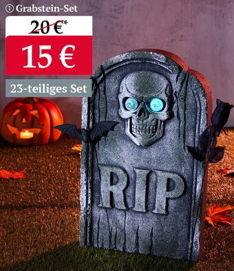 Woolworth Grabstein-Set Angebot