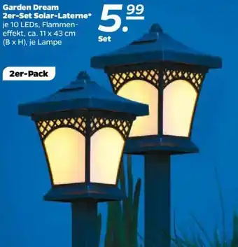 NETTO Garden Dream 2er Set Solar Laterne Angebot