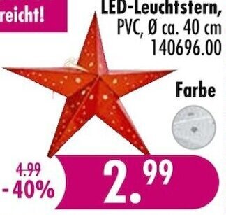 Möbel Boss LED-Leuchtstern Angebot