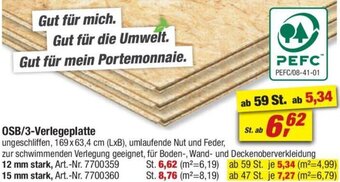 toom Baumarkt OSB/3-Verlegeplatte Angebot