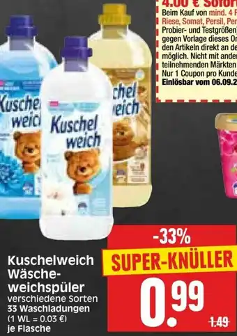 Edeka Herkules Kuschelweich Wäscheweichspüler Angebot