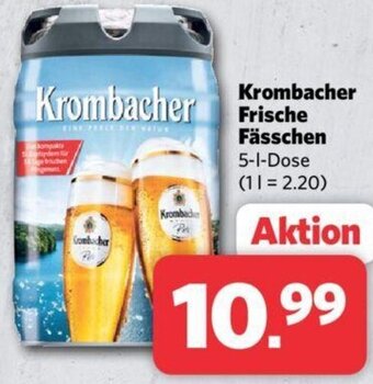 Combi Krombacher Frische Fässchen 5-L-Dose Angebot