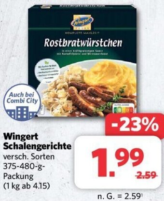 Combi Wingert Schalengerichte 375-480 g Packung Angebot