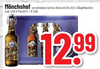 trinkgut Mönchshof Kellerbier 20*500ml Angebot