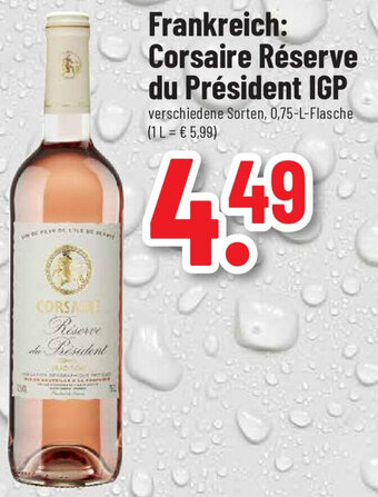 trinkgut Corsaire Réserve du Président IGP 750ml Angebot