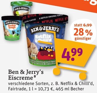 tegut Ben & Jerry's Eiscreme 465 ml Becher Angebot