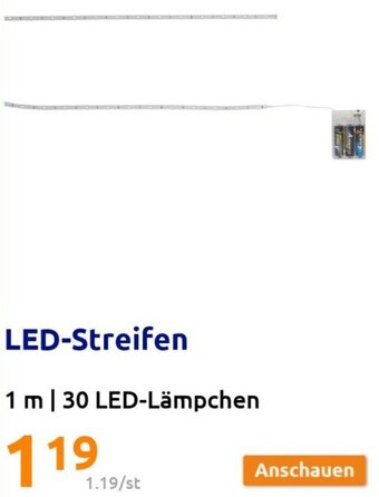 Action LED-Streifen 1 m | 30 LED-Lämpchen Angebot