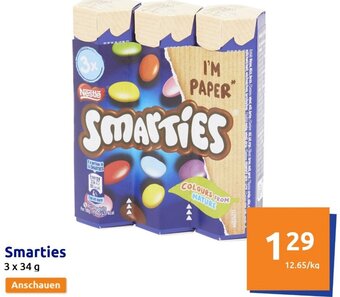 Action Smarties 3x34 g Angebot