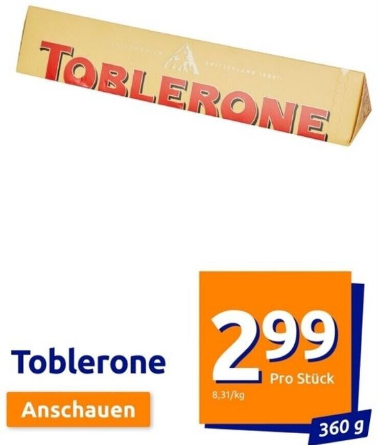 Toblerone 360 g Angebot bei Action
